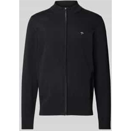Fynch-Hatton Vest Cardigan Zip Uni Charcoal / male