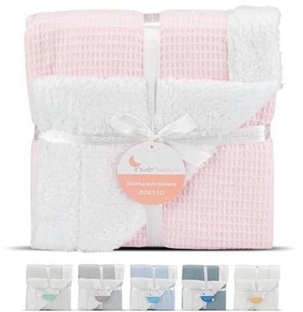 Waffle Piqué Babydeken - Roze