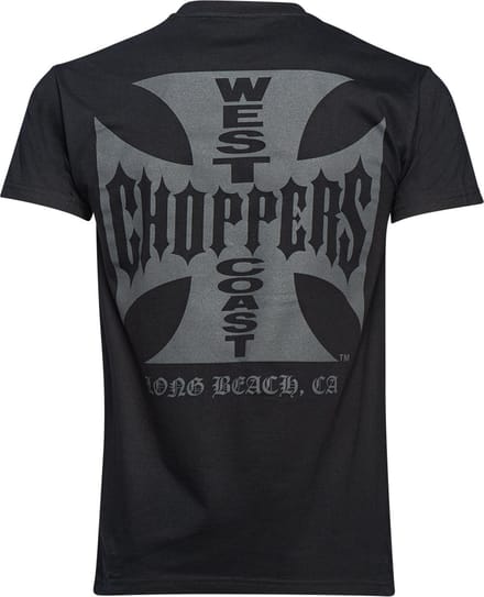 WCC- West Coast Choppers -T-shirt Iron -Cross Solid Black