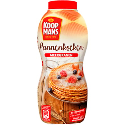 Pannenkoekenmix meergranen schudfles