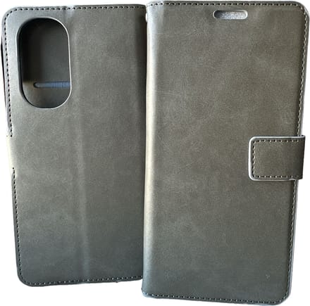Portemonnee Book Case Hoesje Geschikt voor: Motorola Edge 30 Pro -  grijs