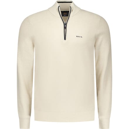 NZA - Ecru polyester half zip trui