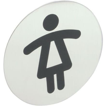 Infobord pictogram Durable 4904 wc dames rond 83mm