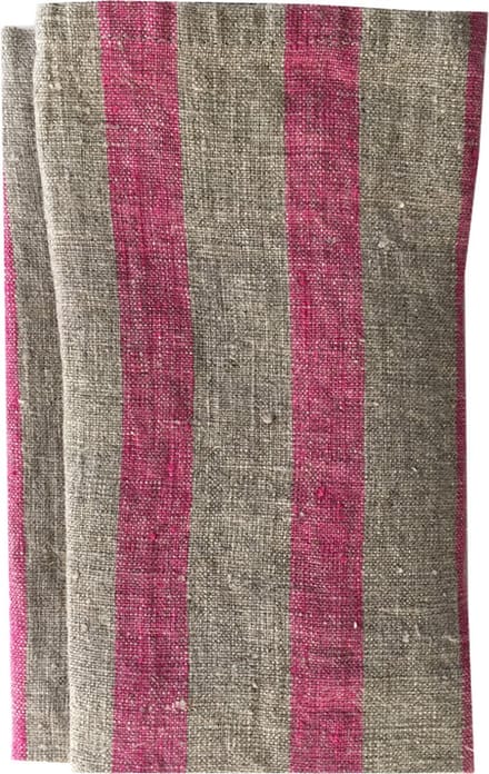 Himla Maya servet stripe pioen - set van 4