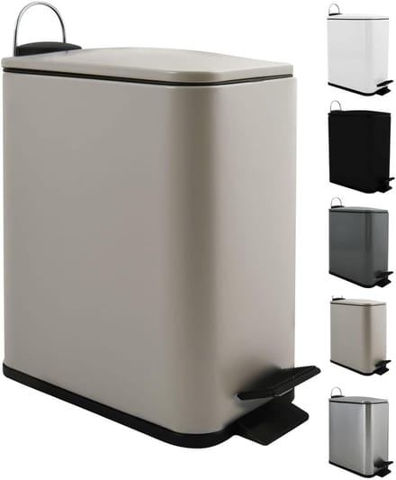 RVS Vuilnisemmer met Binnenemmer en Softclosemechanisme 5 Liter