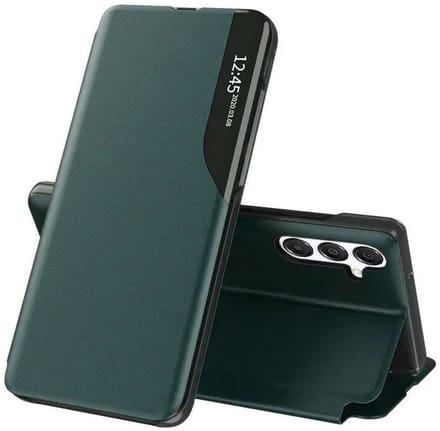 Hoesje geschikt voor Samsung Galaxy S25 FE - Techsuit eFold Book Case - Donkergroen