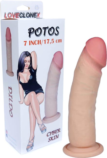 Realistische Dildo-POTOS-LOVECLONEX 7" - 17,5 CM
