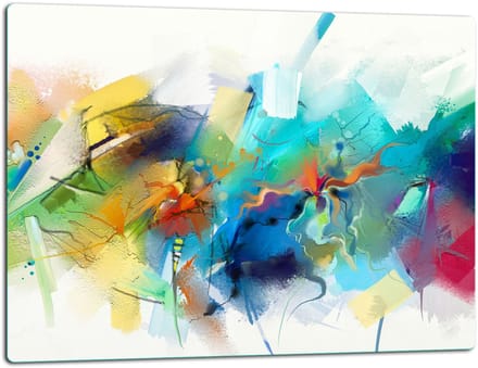 TMK ArtDeko - Snijplank - Glas - 52x40cm - Veelkleurig