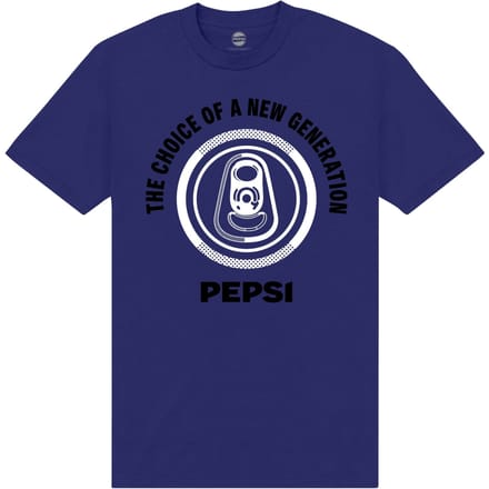 Pepsi Co. The Choice Of A New Generation Men's T-Shirt - Blue - M