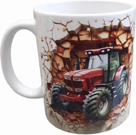 Koffie beker - thee mok - tractor - boerderij - boer