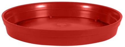 EDA Bloempot onderschaal Toscane - kunststof - rood - D15 cm - opvangschalen