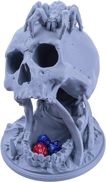 3D Dobbelsteen Toren Skull - Perfect voor RPG, Bordspellen en Miniatuurspellen