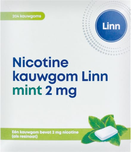 Linn Nicotine Kauwgom Mint 2 mg - 204 stuks