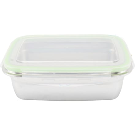 304 Roestvrijstalen Lunchbox Lekdichte Voedselopbergcontainers Vierkante Bento Box 350ml L white