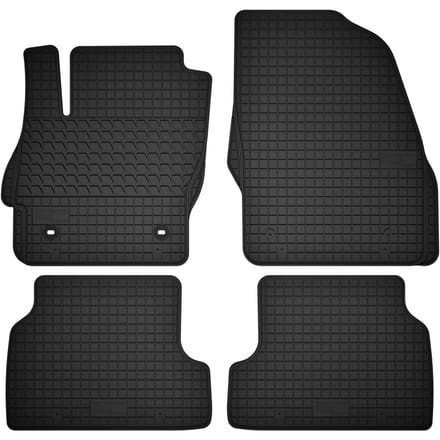 Wielganizator SolidTread – Rubber Auto Matten - Ford Focus MK2 - Zwart - 4 stuks