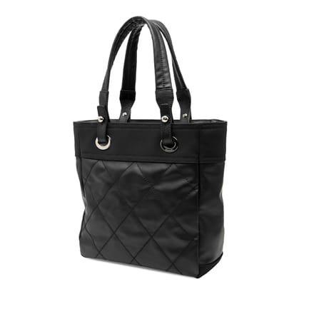 Tweedehands Kleine Gequilt Gecoate Canvas Paris Biarritz Tote