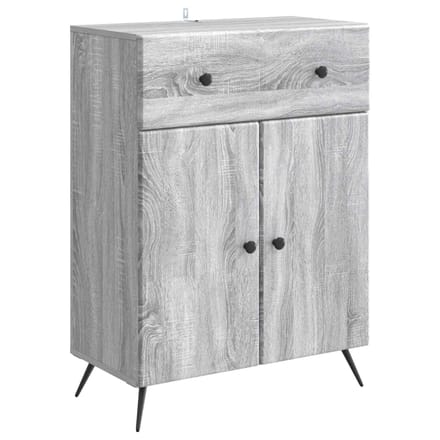 vidaXL - Dressoir - Grijs - sonoma - 66 - x - 34,5 - x - 90 - cm - Bewerkt - hout