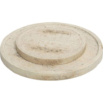 PTMD - Dienblad Adwin - Beige - 19.5x19.5x1.5cm - Set van 2
