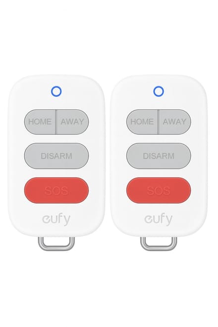 eufy Key Fob E10 - 2 pack - Quick Arm and Disarm, Weather-Resistant and Durable, Versatile Carrying Options, Compatible with HomeBase Professional
