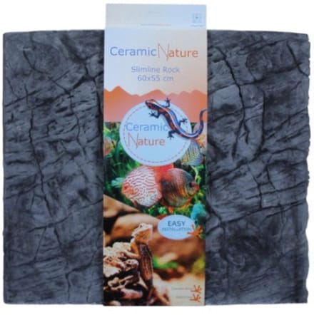 Ceramicnature Cn Slimline Rock Oxford Grey Grijs - Aquarium - Achterwand - 60x55 cm