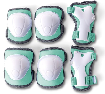 Yvolution valbescherming groen medium - beschermset voor kinderen.