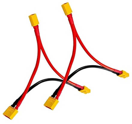 XT60-serieadapterkabel voor RC-accu's - 2 stuks, 10 cm, 14 AWG