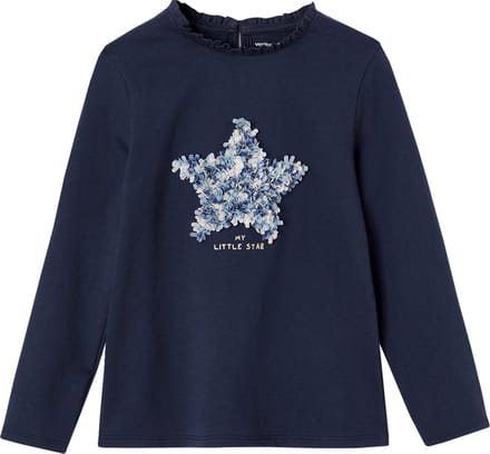 Vertbaudet T-shirt met versiering en motief froufrou