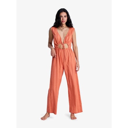 Roxy Sintra Moon Mouwloze Jumpsuit Oranje M Vrouw