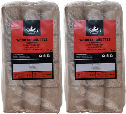 Houtbriketten - 4x - 10 kilo - kachel/openhaard - geperste briketten
