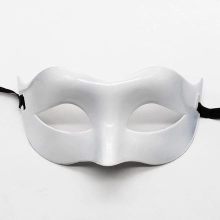 Heren Maskeradebal Masker Kostuumfeest Oogmasker Verkleedkleding wit