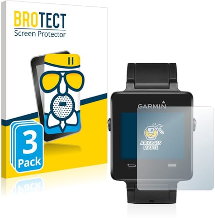 BROTECT - Screenprotector voor Garmin vivoactive - Folie Beschermfolie Beschermglas matte 3 Stuks
