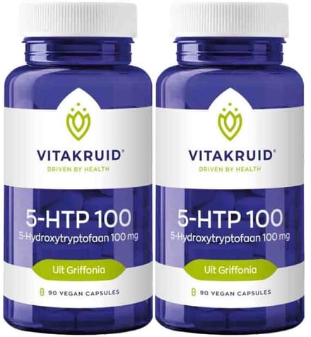 Vitakruid - 5-HTP 100mg - 2 x 90 capsules - Voordeelverpakking