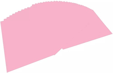 Tekenpapier Folia A4 licht- - roze 130gr pak 100 vel