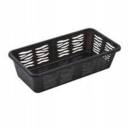 Grijze Plastic Organizer Mandje voor Bureau - 19.7x10x5cm