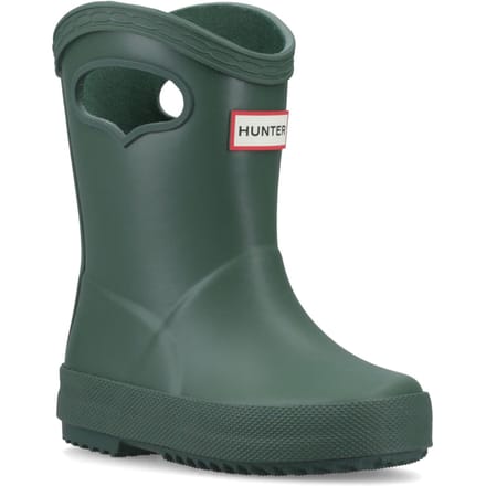 Hunter Kinderen 1ste Trek op Rubber Kinderen Hunter Groen Wellingtonlaarzen
