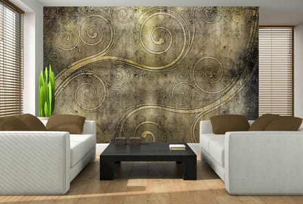 Celtic Swirl Rustic Texture Photo Wallcovering
