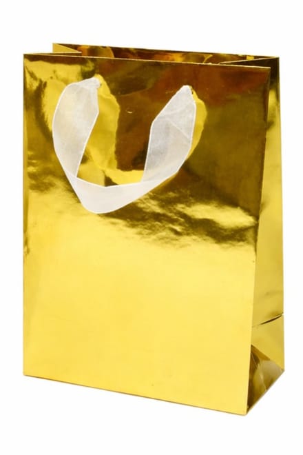 Cadeautas M - Luxe A5 Geschenktas Goud - Cadeauzak - Geschenkzak - 18cmx10cmx23cm