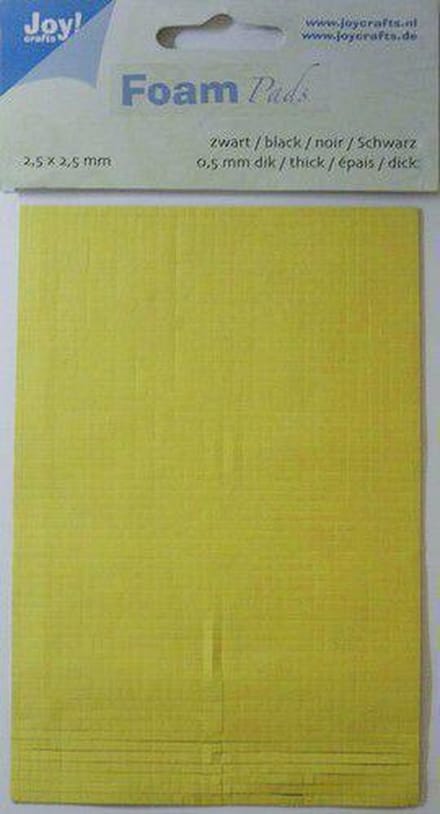 JoyCrafts - Foam Pads 2.5x2.5mm 0.5mm dik (Zwart)
