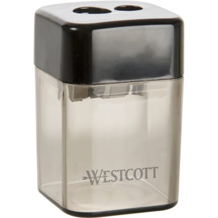 Westcott puntenslijper - kunststof - dubbel - zwart - AC-E744744