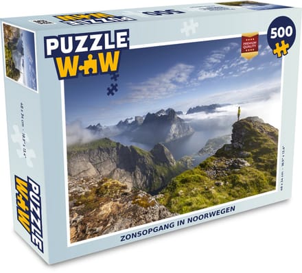 Puzzel Zonsopgang in Noorwegen - Legpuzzel - Puzzel 500 stukjes