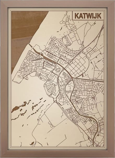 Decoratief Beeld - Houten Van Katwijk - Hout - Bekroned - Bruin - 21 X 30 Cm