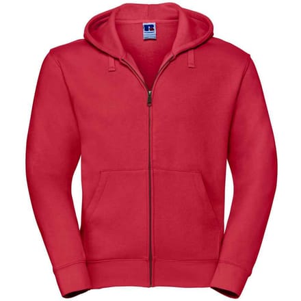 Russell Heren Authentiek Sweatshirt met capuchon (Klassiek rood)