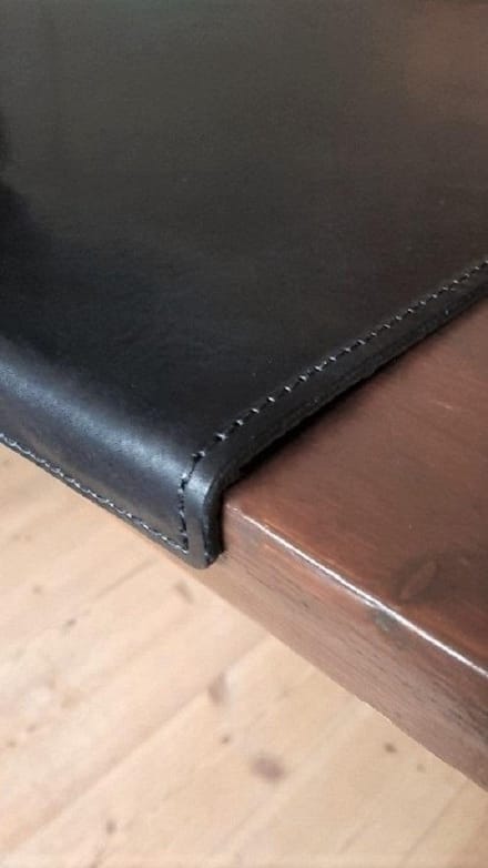Leren Bureaulegger met randbescherming 75 x 50 cm in Donkerbruin