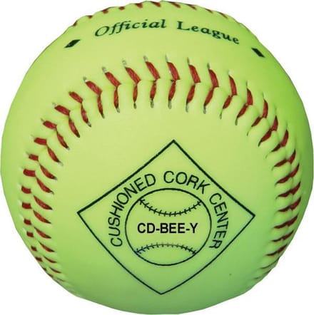 Covee/Diamond CD-BEE 8 inch Jeugd Safety Honkbal, Neon-geel