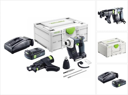 Festool DURADRIVE DWC 18-2500 Basic accuschroevendraaier 18 V 18 Nm borstelloos + 1x accu 3.0 Ah + lader + systainer