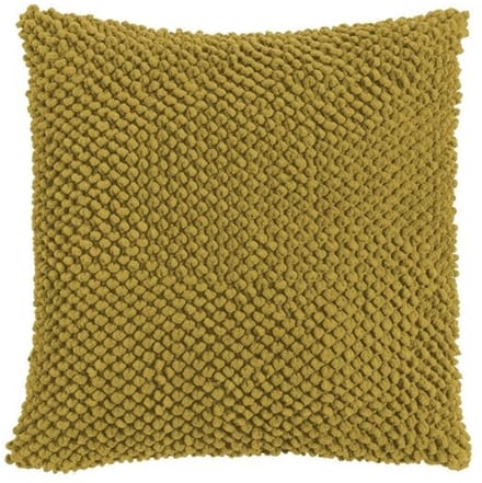 Linen & More Jumbo dots dark khaki sierkussen 45x45 cm