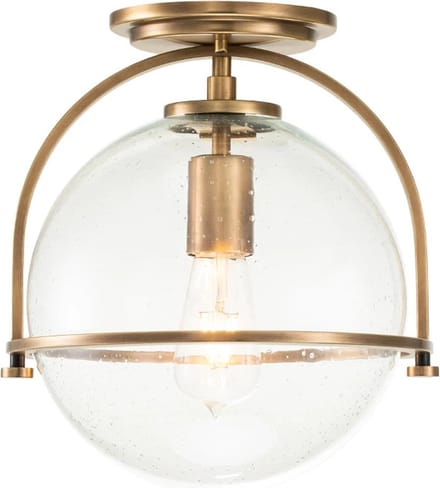Hinkley LED Plafondlamp Somerset | 1X E27 Max 60W | Dimbaar | Heritage Brass