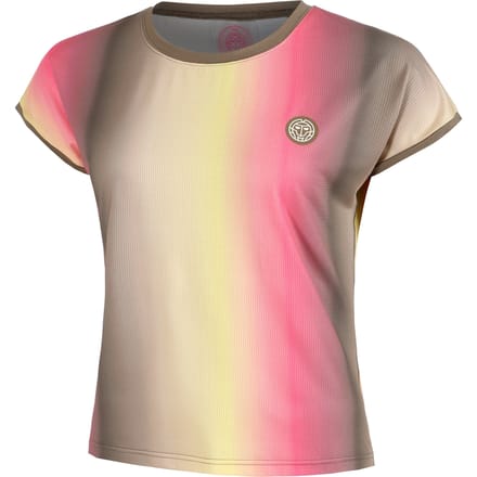 BIDI BADU Spectrum T-shirt Dames-Bruin,Geel