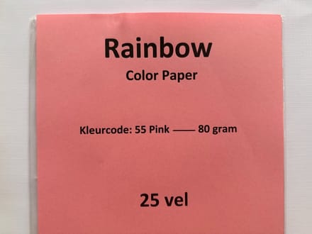 Rainbow Kl-55 Roze 25 vel 80 gram papier