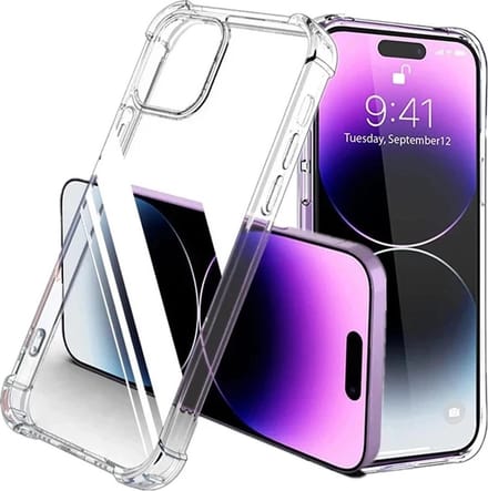 iPhone 14 Plus Gorilla - stevige Hoesje Shockproof - Back Cover - Luxe achterkant Telefoonhoesje Shockproof Case - Transparant